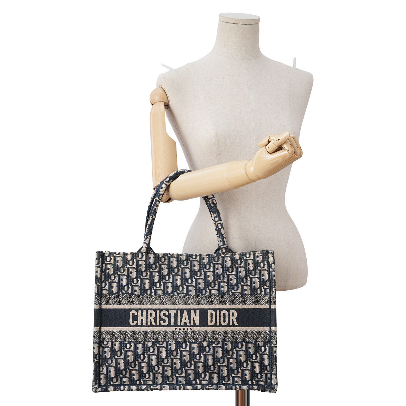 CHRISTIAN DIOR(USED)디올 오블리크 북토트 미듐